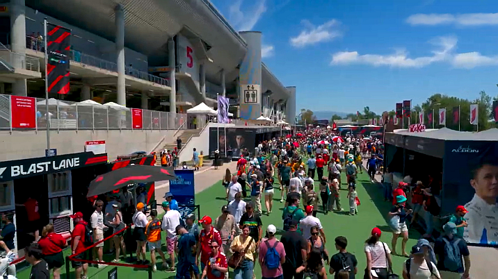 fans on the stadium concourse